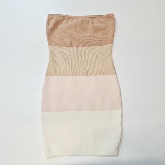 Superdown Perla Ombre Mini Dress in Nude Ombre Small - Picture 2 of 11